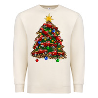 Sandshell christmas truck tree Premium Sweatshirt - FaDigitalArtStudio