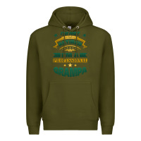Army Green i'm not retired i'm a professional grampa Premium Hoodie - Jasminsmagicworld