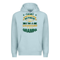 Blue Mist i'm not retired i'm a professional grampa Premium Hoodie - Jasminsmagicworld