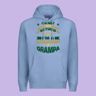 I'm Not Retired I'm A Professional Grampa Premium Hoodie Designed By Jasminsmagicworld
