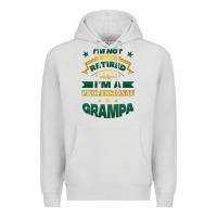 Dove Grey i'm not retired i'm a professional grampa Premium Hoodie - Jasminsmagicworld