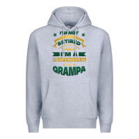 Heather Grey i'm not retired i'm a professional grampa Premium Hoodie - Jasminsmagicworld