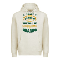 Oatmeal Heather i'm not retired i'm a professional grampa Premium Hoodie - Jasminsmagicworld