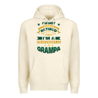 Sandshell i'm not retired i'm a professional grampa Premium Hoodie - Jasminsmagicworld