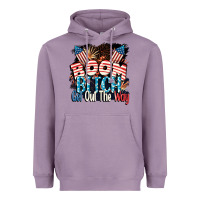 Lavender Boom bitch get out the way 4th of July Heavyweight Hoodie - CowGirlArtShop