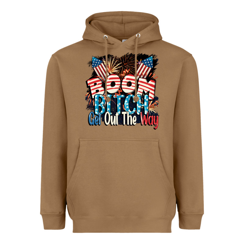 Boom Bitch Get Out The Way 4th Of July Heavyweight Hoodie by CowGirlArtShop | Teevron