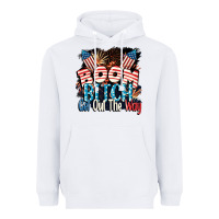 White Boom bitch get out the way 4th of July Heavyweight Hoodie - CowGirlArtShop