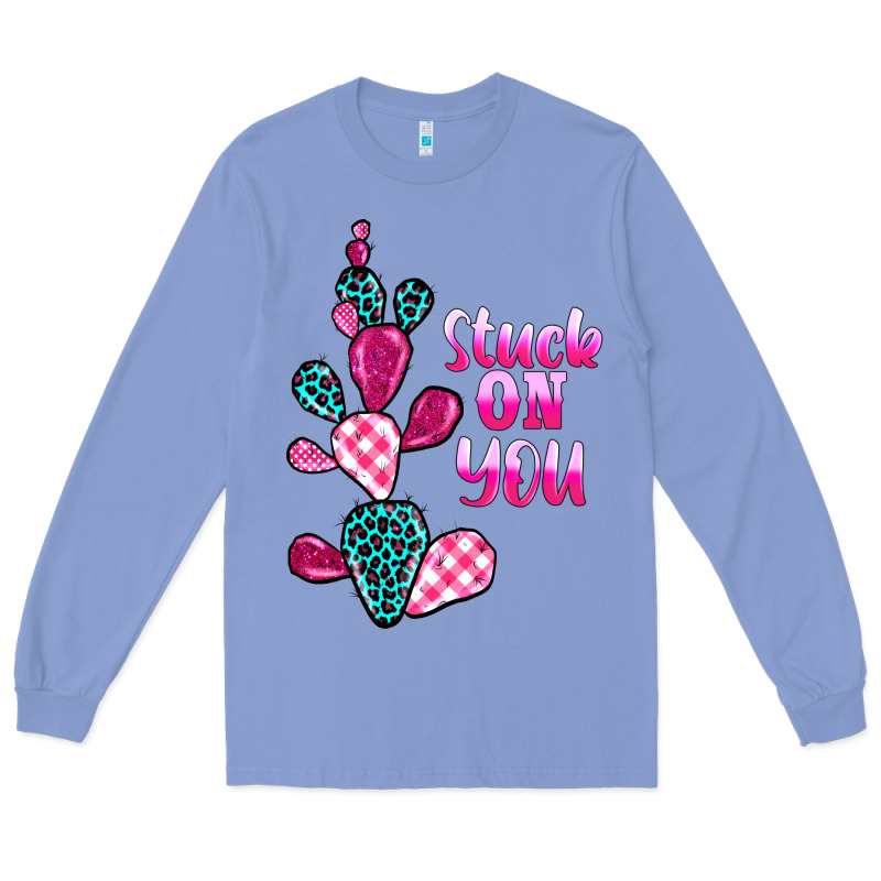 Stuck On You Cactus Long Sleeve Tee by BarkalooDesign | Teevron
