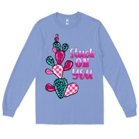 Colony Blue stuck on you cactus Long Sleeve Tee - BarkalooDesign