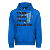 Cobalt one fish two fish red fish boujee fish Urban Hoodie - MaliasSmallBusiness