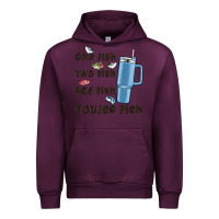 Mauve Wine one fish two fish red fish boujee fish Urban Hoodie - MaliasSmallBusiness