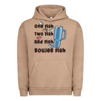 Pigment Burro one fish two fish red fish boujee fish Urban Hoodie - MaliasSmallBusiness
