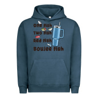 Pigment Midnight Navy one fish two fish red fish boujee fish Urban Hoodie - MaliasSmallBusiness