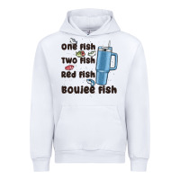 White one fish two fish red fish boujee fish Urban Hoodie - MaliasSmallBusiness