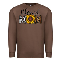 Chestnut blessed mom Premium Sweatshirt - CowhideDigitalArt
