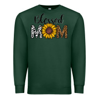Sports Green blessed mom Premium Sweatshirt - CowhideDigitalArt
