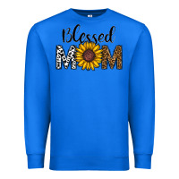 True Royal blessed mom Premium Sweatshirt - CowhideDigitalArt