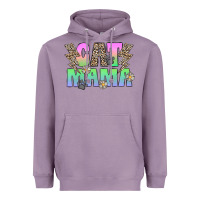 Lavender cat mama Heavyweight Hoodie - CowhideDigitalArt