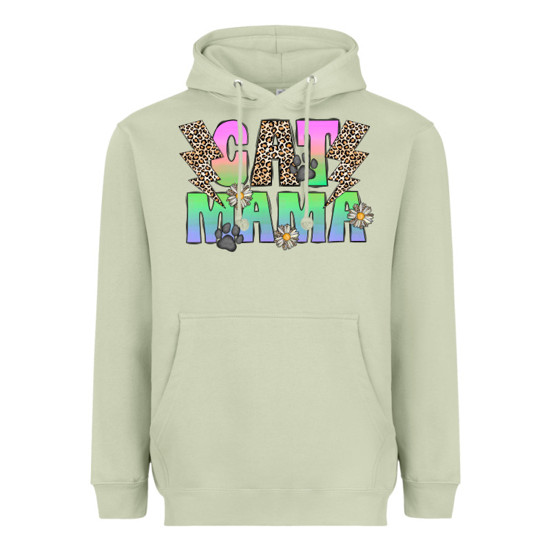 Cat Mama Heavyweight Hoodie by CowhideDigitalArt | Teevron