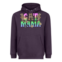 Plum cat mama Heavyweight Hoodie - CowhideDigitalArt