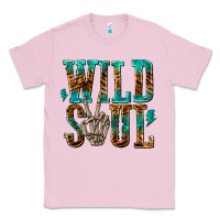 Bubblegum Pink wild soul with skeleton hand Classic Tee - texasbilliewilder
