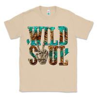Mushroom wild soul with skeleton hand Classic Tee - texasbilliewilder