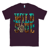 Plum wild soul with skeleton hand Classic Tee - texasbilliewilder