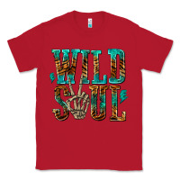 Red wild soul with skeleton hand Classic Tee - texasbilliewilder