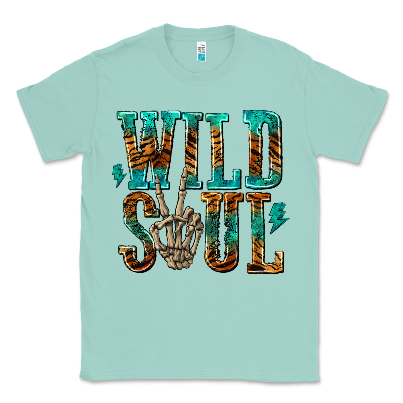 Wild Soul With Skeleton Hand Classic Tee by texasbilliewilder | Teevron