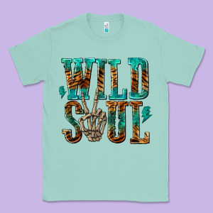 Wild Soul With Skeleton Hand Classic Tee Designed By Texasbilliewilder