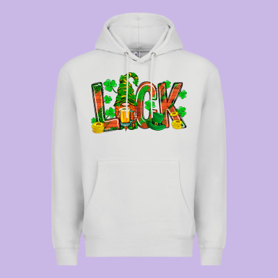 Luck With Gnome And Beer Premium Hoodie Designed By Nancycooperartshop