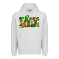 Dove Grey luck with gnome and beer Premium Hoodie - NancyCooperArtShop