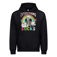 Black everything sucks Urban Hoodie - MaliasSmallBusiness