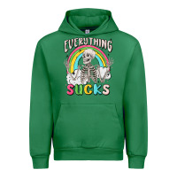 Emerald everything sucks Urban Hoodie - MaliasSmallBusiness