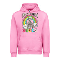 Fuchsia Pink everything sucks Urban Hoodie - MaliasSmallBusiness