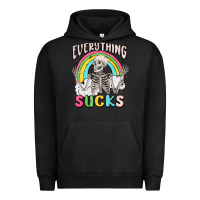 Pigment Black everything sucks Urban Hoodie - MaliasSmallBusiness