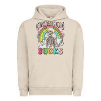 Pigment French Oak everything sucks Urban Hoodie - MaliasSmallBusiness