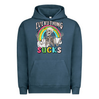 Pigment Midnight Navy everything sucks Urban Hoodie - MaliasSmallBusiness