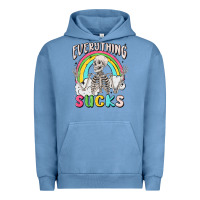 Pigment Pebble Blue everything sucks Urban Hoodie - MaliasSmallBusiness