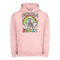 Pigment Salmon everything sucks Urban Hoodie - MaliasSmallBusiness