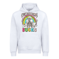 White everything sucks Urban Hoodie - MaliasSmallBusiness