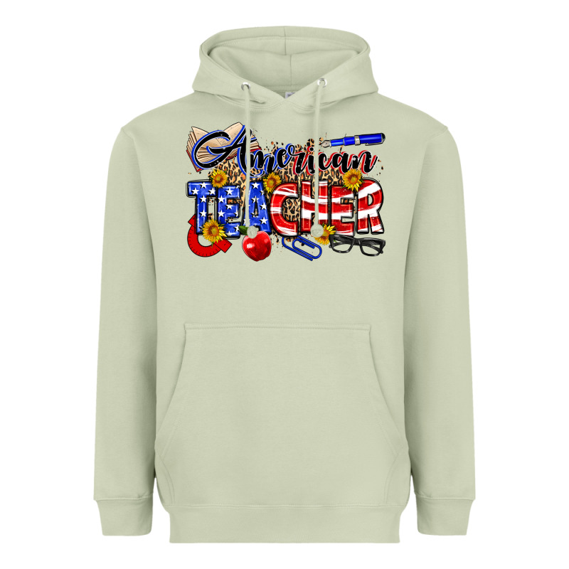 American Teacher Heavyweight Hoodie by Neo Western | Teevron