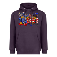 Plum American Teacher Heavyweight Hoodie - Neo Western