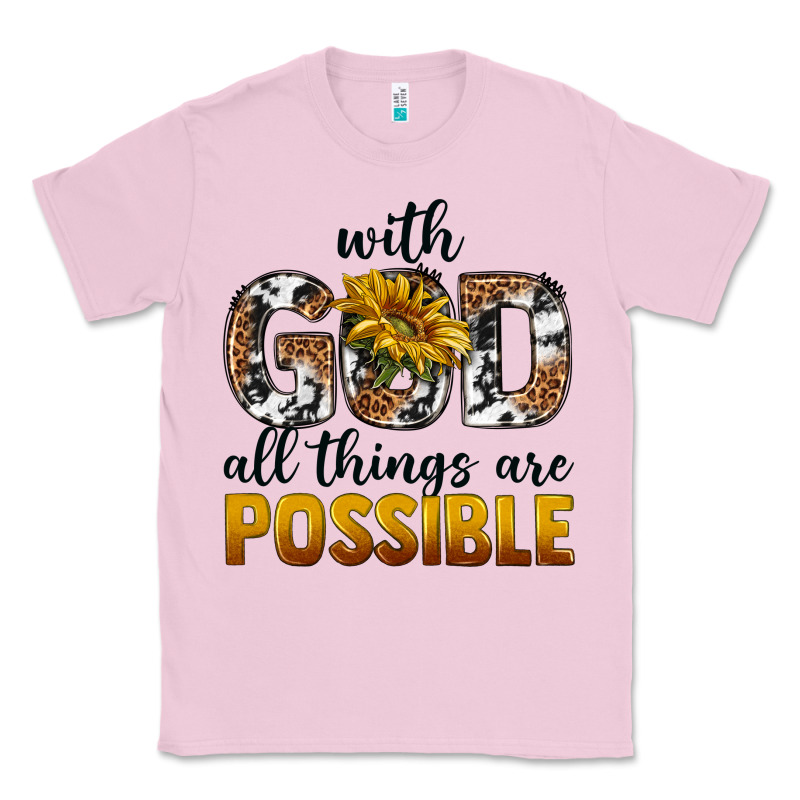 With God Al Things Ara Possible Classic Tee by texasbilliewilder | Teevron