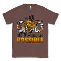 Chestnut with god al things ara possible Classic Tee - texasbilliewilder