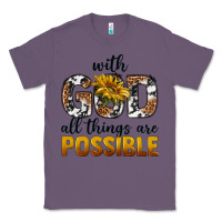 Lavender with god al things ara possible Classic Tee - texasbilliewilder