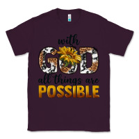Plum with god al things ara possible Classic Tee - texasbilliewilder