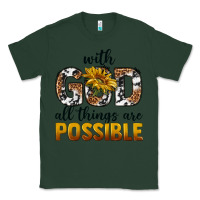 Sports Green with god al things ara possible Classic Tee - texasbilliewilder