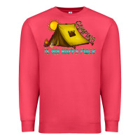 Cardinal camping is my happy place Premium Sweatshirt - CowhideDigitalArt