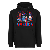 Black American truck gnomes Heavyweight Hoodie - Neo Western